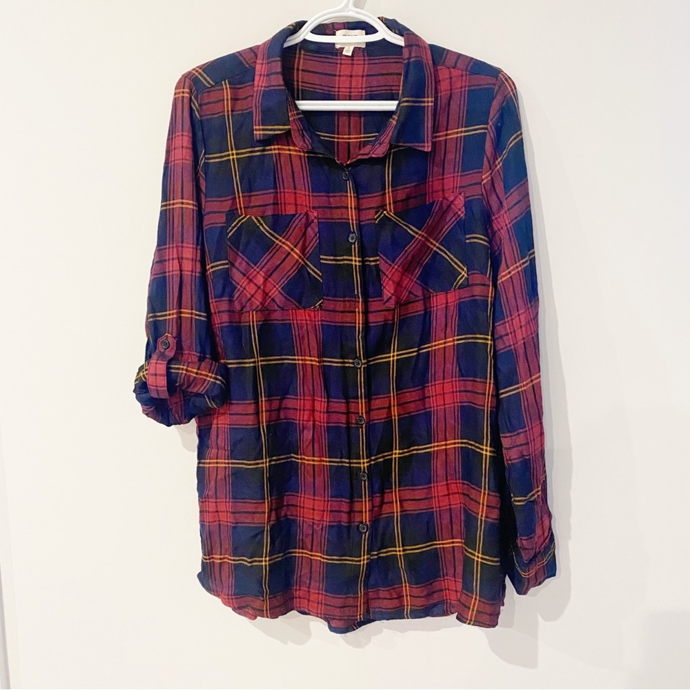 BKE Mercantile Plaid Button-up Shirt Size L
